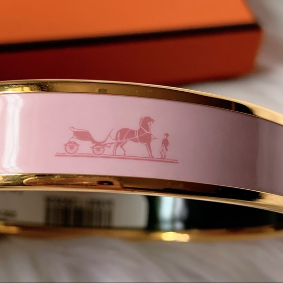 Hermès Caleche Enamel Bangle Bracelet - Picture 5 of 8